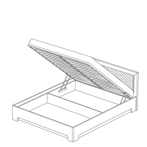 Кровать-1 с подъемным механизмом 1600 Парма Нео