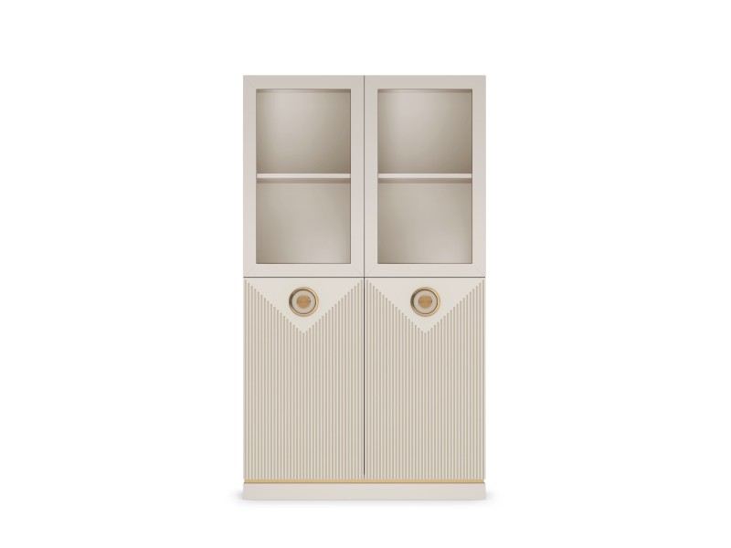 Шкаф-витрина двухдверный низкий КАПРИ