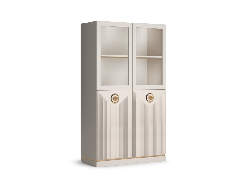 Шкаф-витрина двухдверный низкий КАПРИ