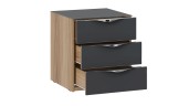 Тумба прикроватная 3 ящика Глосс