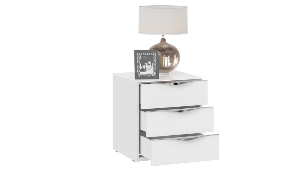 Тумба прикроватная 3 ящика Глосс