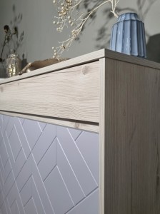 Комодино MODERNO-1800, Сосна Лапландия, Ф-2 Панна-Кота