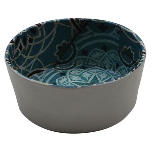 Салатник меламиновый 14*6.2 см, Damask Blue , P.L.