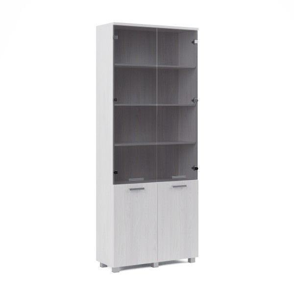 Стеллаж для документов со стеклянными фасадами Конгресс (мод. 2.3)