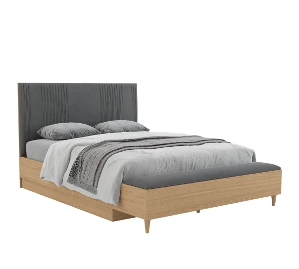 Кровать с банкеткой и подъемным механизмом 1600 Калипсо