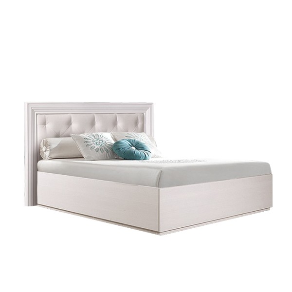 Кровать с мягким элементом и ортопедическим основанием 1400 Амели