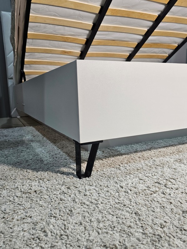 Кровать 1600 с мягким изголовьем с подъемным механизмом Кашемир