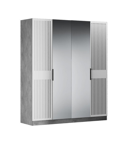 Шкаф четырёхдверный с зеркалами Бержер Распродажа