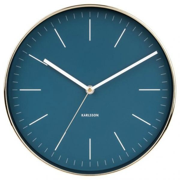 Часы Minimal petrol blue, shiny gold KA5695BL Распродажа