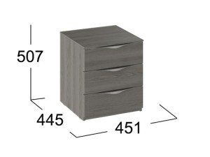 Тумба прикроватная 3 ящика Либерти