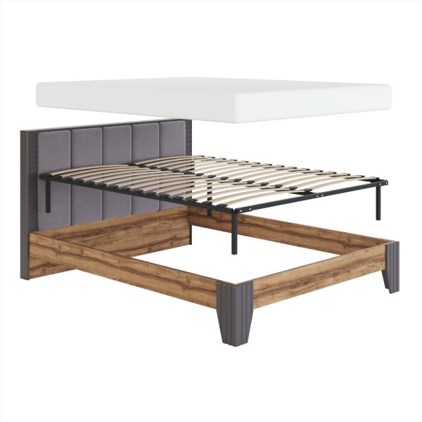 Кровать с мягкой спинкой мод.2.2 1600 Моника