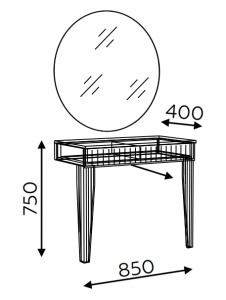 Туалетный столик Моника