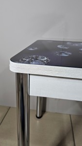 Стол обеденный поворотно раскладной Квинс фотопечать
