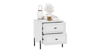 Тумба прикроватная «Пандора» - 414.005.000 Белый снег, Белый матовый