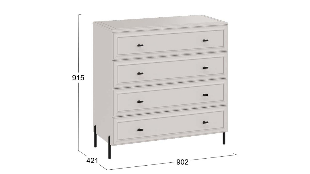 Комод «Пандора» - 414.004.000 Кашемир, Кашемир сатин