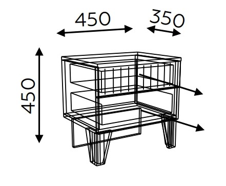 Тумба прикроватная Моника