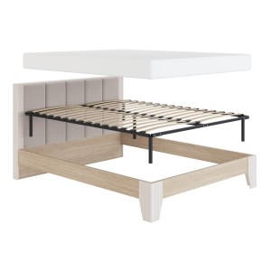 Кровать с мягкой спинкой и ортопедическим основанием 1400 Беатрис (мод.2.1)